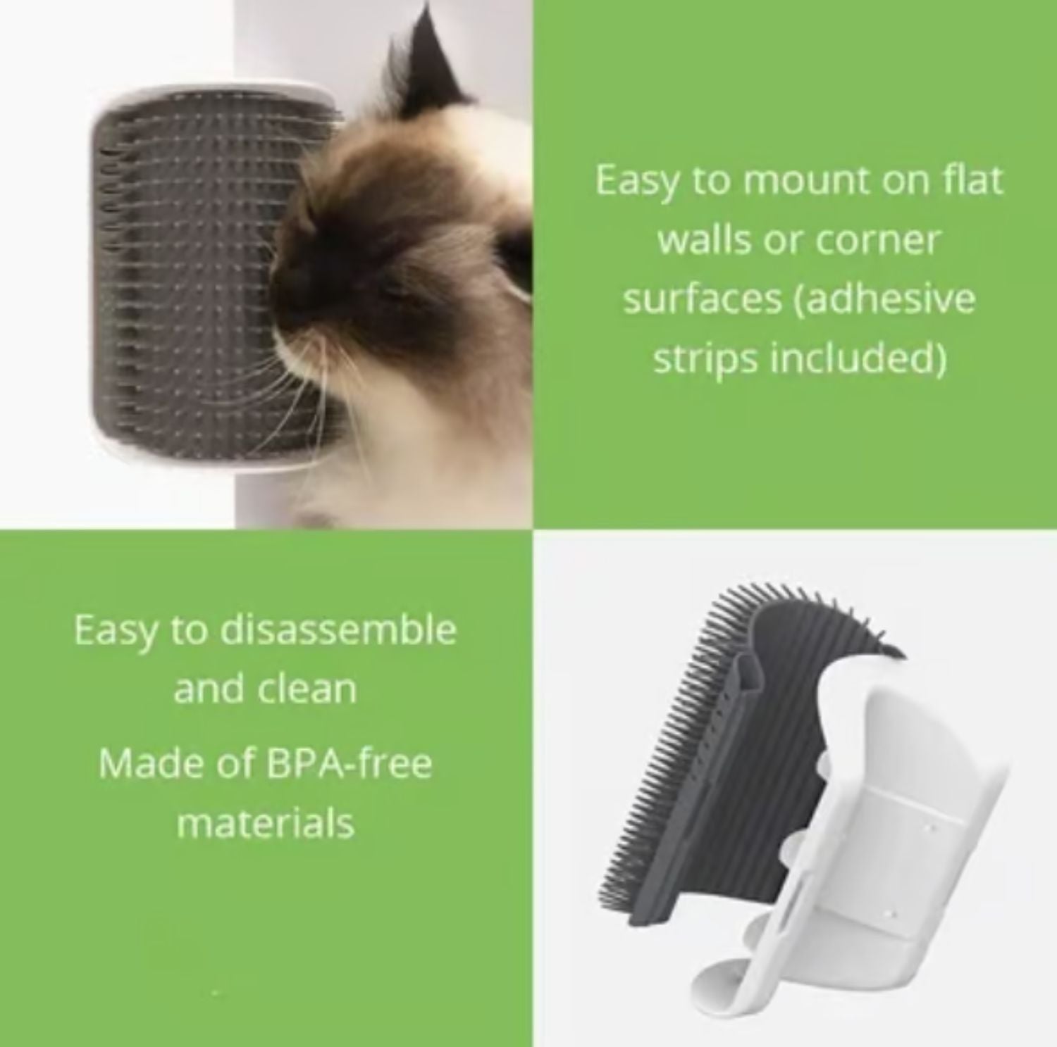 Serenosole™ CatCuddle Cat Self Grooming Massage Toy | Your cat can groom, chill, and de-shed all on their own | Softest Self-Groomer 2024