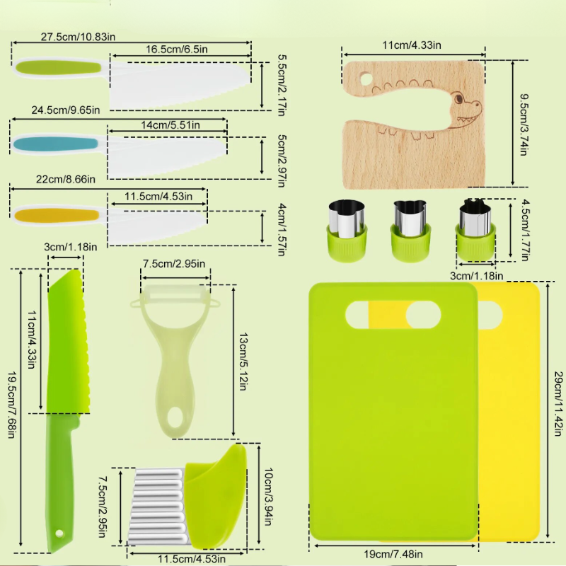 Serenosole™ TinyChef Kids Knife Set | Let your little one cook up some fun | Ultimate Kid-friendly Knife Set 2024