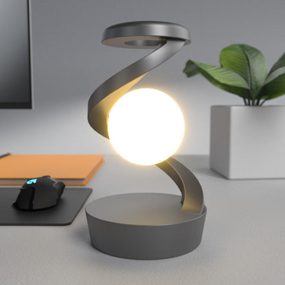 Rotating Moon Desk Lamp With Phone Wireless Charging