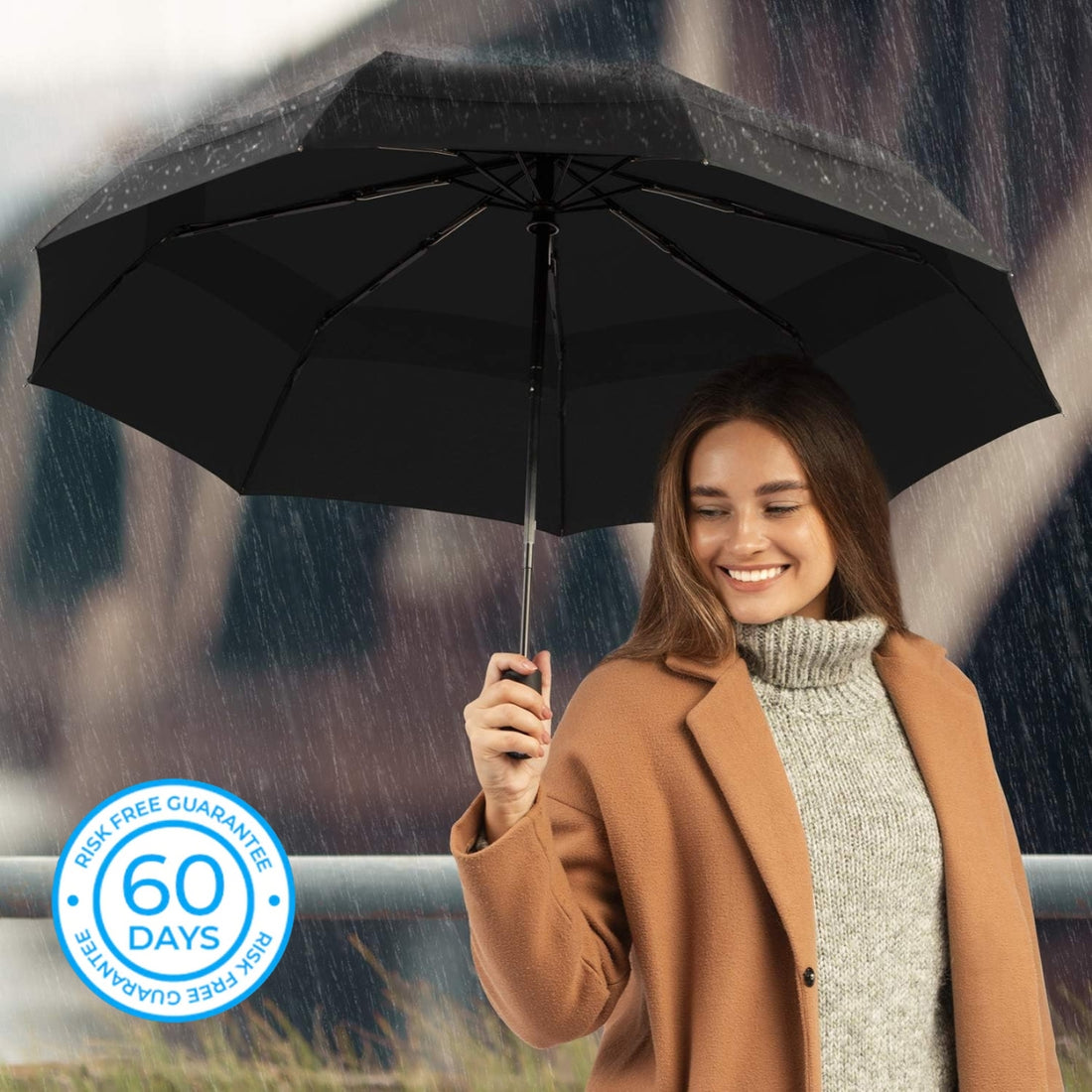 Serenosole™ RainMate Mini Umbrella | Easy to take with you and always keeps you dry | Smallest Umbrella 2024 (1+1 FREE)